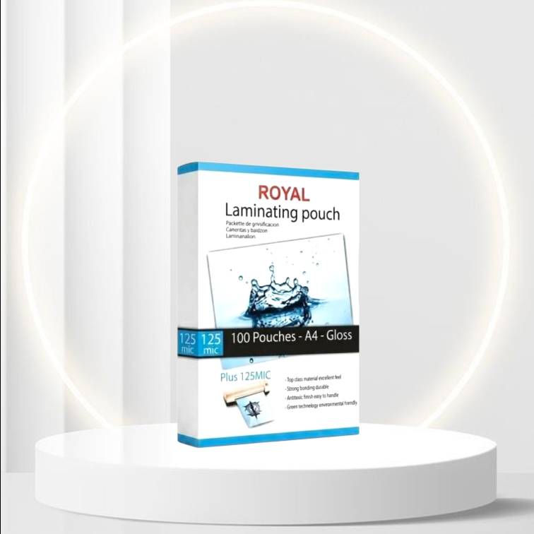 طلق پرس ROYAL A4 میکرون 125 (100 عددی)