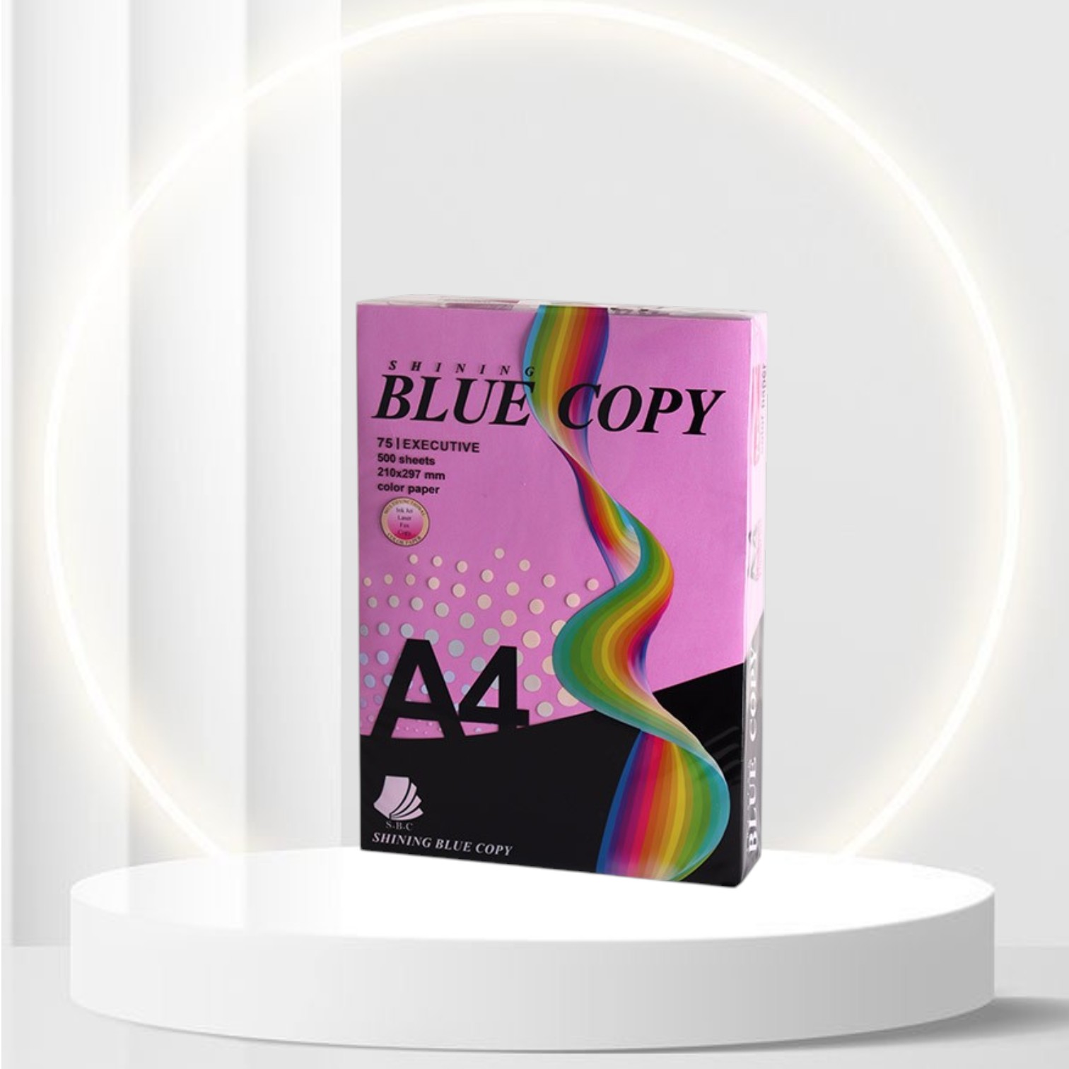 کاغذ رنگی A4 BLUE COPY صورتی (75gr)