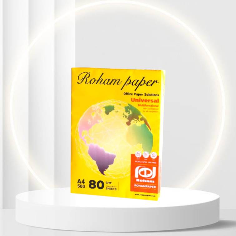 کاغذ 80gr) A4 Roham Paper)