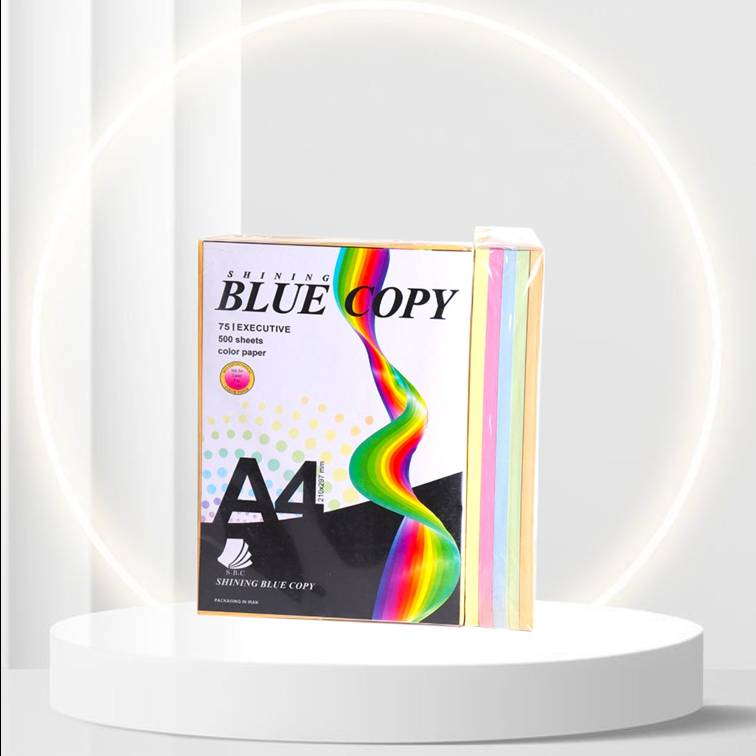 کاغذ رنگی A4 BLUE COPY پنج رنگ (75gr)