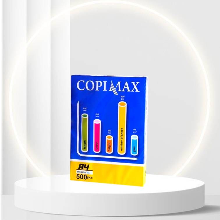 کاغذ A4 copimax آبی زرد نموداری (80gr)