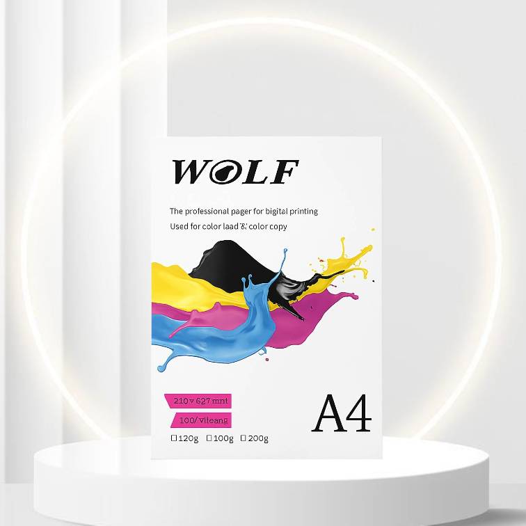 کاغذ A4 عروسکی WOLF 200 گرم (100عددی)